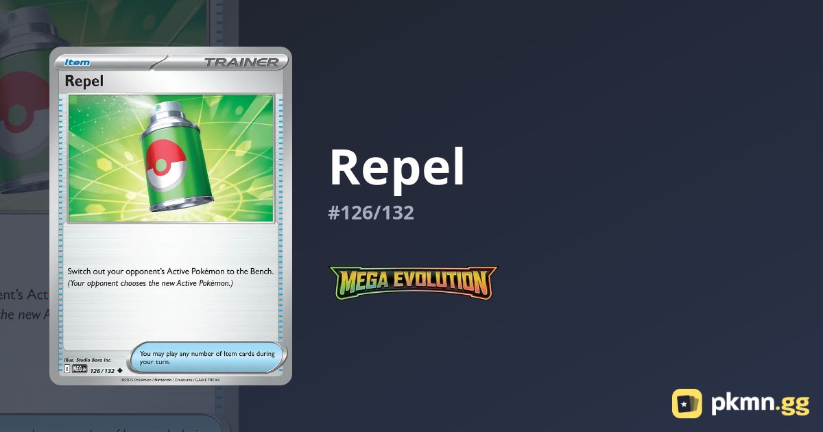 Repel #126/132 Mega Evolution | pkmn.gg