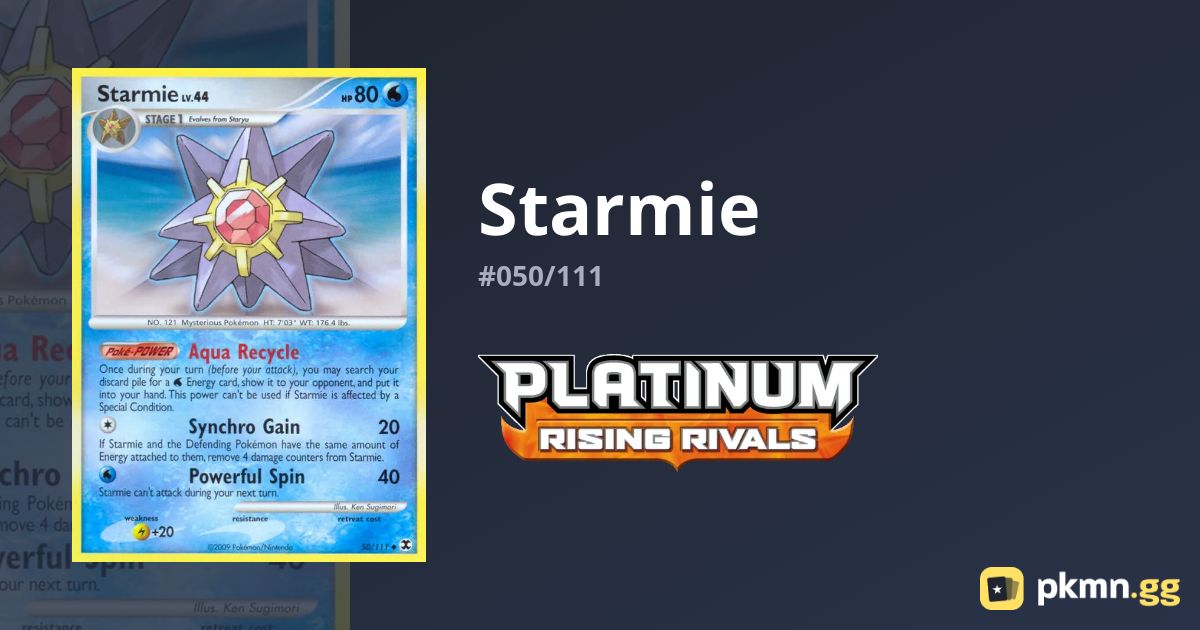 Starmie #050/111 Rising Rivals | pkmn.gg
