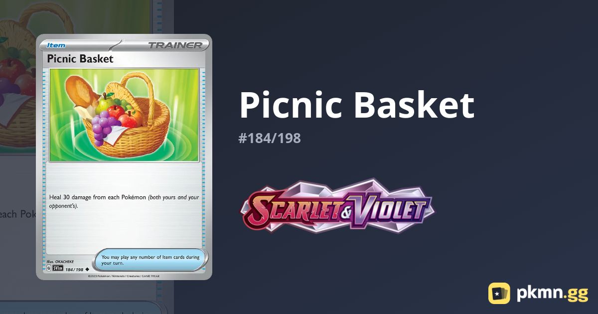 Picnic Basket 184/198 Scarlet & Violet pkmn.gg