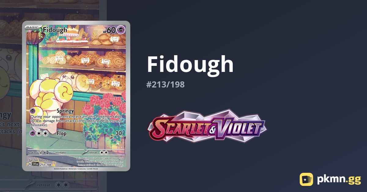 game freak pokemon cards Fidough 213 198 Case
