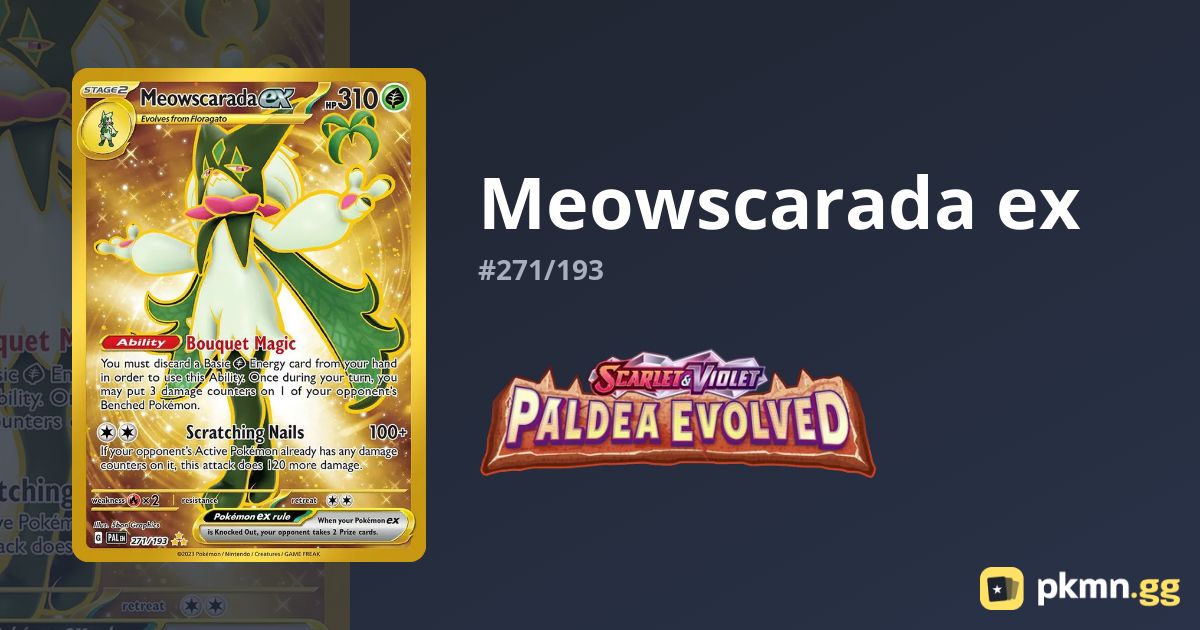 pokemon paldea evolved gold cards Quaquaval ex - 273/193 Full Art Secret Rare [Grass] The Cards Of Pokmon TCG: