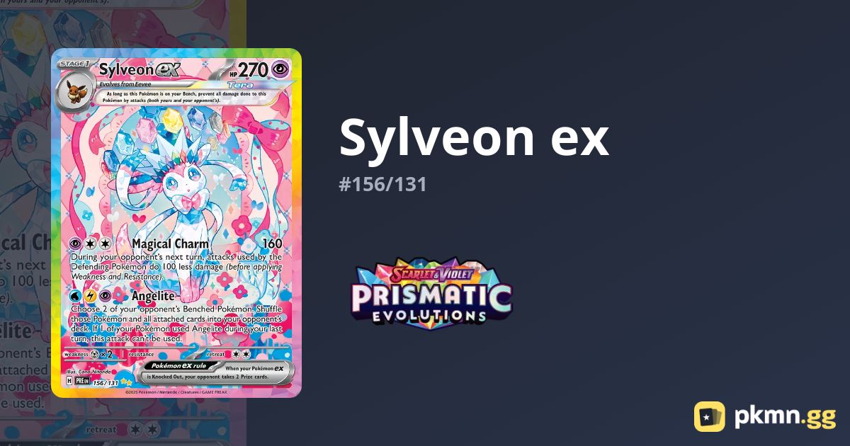 Sylveon ex #156/131 Prismatic Evolutions | pkmn.gg