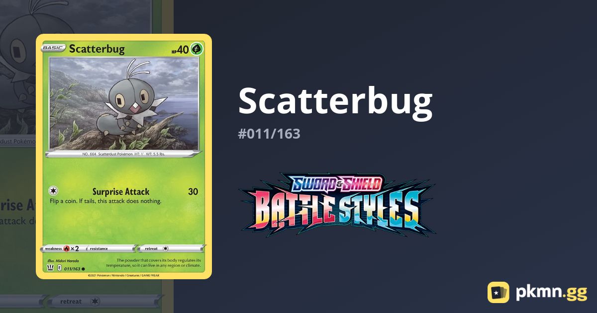 Scatterbug #011/163 Battle Styles | pkmn.gg