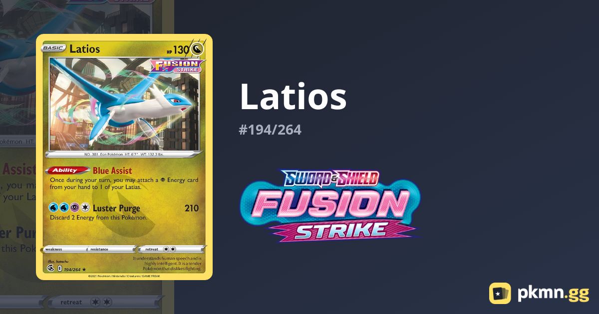 Latios 194/264 Fusion Strike pkmn.gg