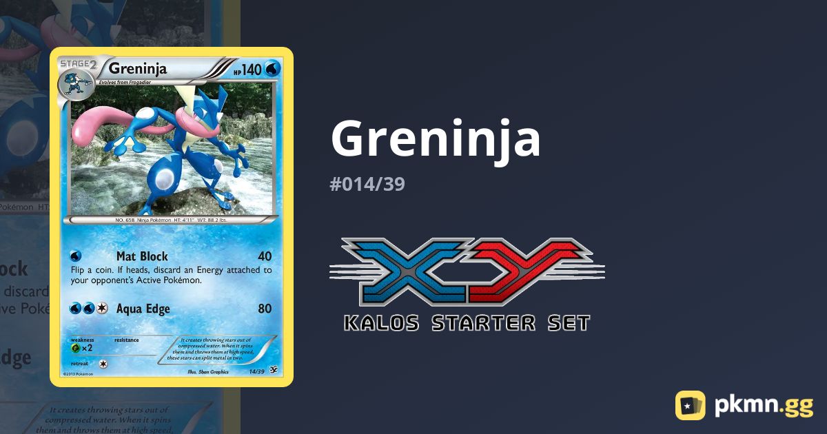 Greninja #014/39 Kalos Starter Set | pkmn.gg