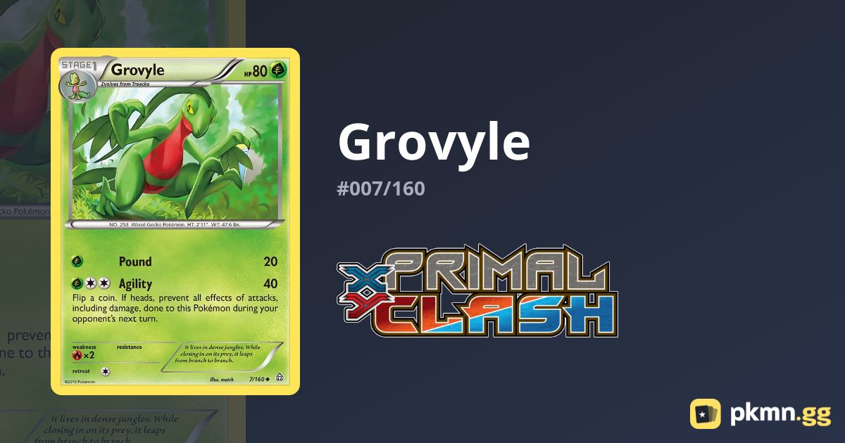 pokemon grovyle card 32/109 Uncommon EX done to Grovyle during your opponents next turn. Grovyle card - TV 14/93